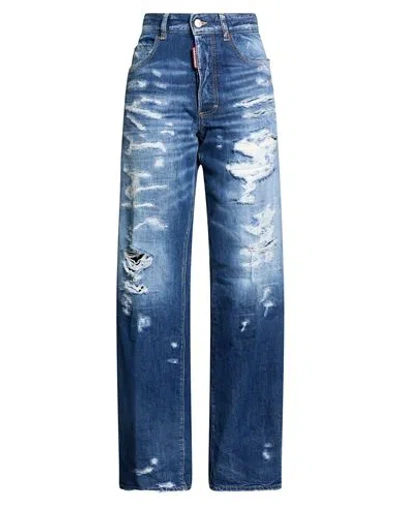 Dsquared2 Woman Jeans Blue Size 10 Cotton