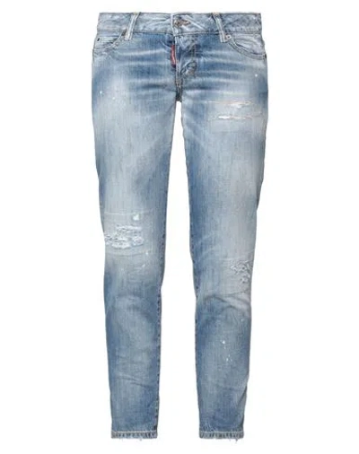 Dsquared2 Woman Jeans Blue Size 10 Cotton