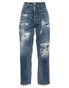 Dsquared2 Distressed Boston Fit Denims 18cm In Blue