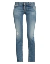 Dsquared2 Woman Jeans Blue Size 10 Cotton, Elastane In Blue