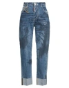 Dsquared2 Woman Jeans Blue Size 10 Cotton, Elastane In Blue