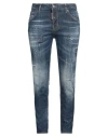 Dsquared2 Woman Jeans Blue Size 10 Cotton, Elastane In Blue