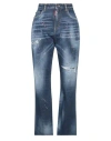 Dsquared2 Woman Jeans Blue Size 10 Cotton, Elastane In Blue