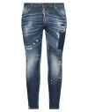 Dsquared2 Woman Jeans Blue Size 10 Cotton, Elastane In Blue