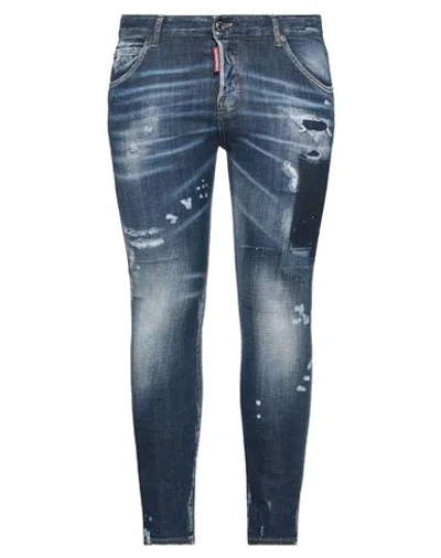 Dsquared2 Woman Jeans Blue Size 10 Cotton, Elastane