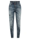 Dsquared2 Woman Jeans Blue Size 16 Cotton, Elastane In Blue