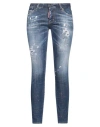 Dsquared2 Woman Jeans Blue Size 10 Cotton, Elastane In Blue