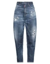 Dsquared2 Woman Jeans Blue Size 8 Cotton, Elastane In Blue