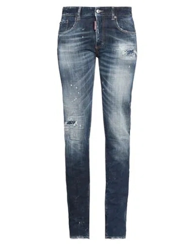 Dsquared2 Woman Jeans Blue Size 8 Cotton, Elastane