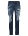 Dsquared2 Woman Jeans Blue Size 10 Cotton, Elastane In Blue