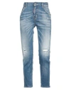 Dsquared2 Woman Jeans Blue Size 10 Cotton, Elastane In Blue