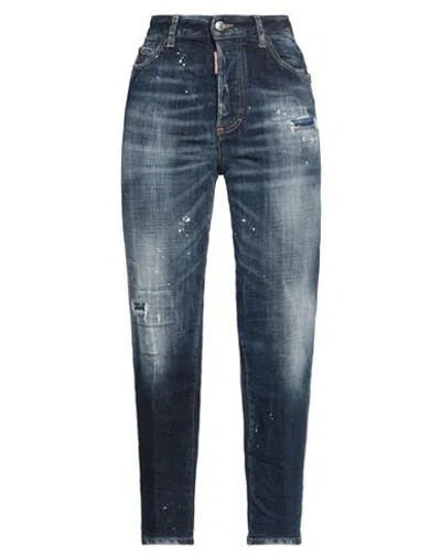 Dsquared2 Straight Jeans With Five-pocket Design In Blue