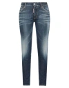 Dsquared2 Woman Jeans Blue Size 0 Cotton, Elastomultiester, Elastane In Blue
