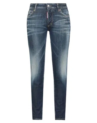 Dsquared2 Woman Jeans Blue Size 0 Cotton, Elastomultiester, Elastane