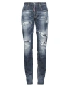 Dsquared2 Distressed Bleached Jennifer Jeans In Blue