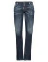 Dsquared2 Woman Jeans Blue Size 10 Cotton, Polyester, Elastane
