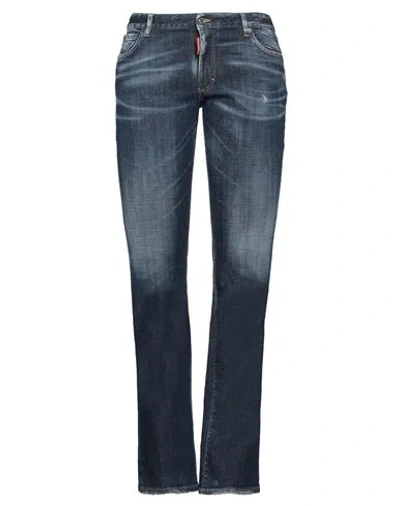 Dsquared2 Woman Jeans Blue Size 10 Cotton, Polyester, Elastane