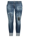 Dsquared2 Woman Jeans Blue Size 10 Cotton, Polyester, Elastane In Blue