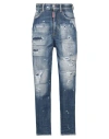 Dsquared2 Woman Jeans Blue Size 10 Cotton, Polyester, Elastane In Blue