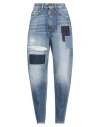 Dsquared2 Denim Cotton Blend Trousers In Blue