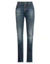 Dsquared2 Woman Jeans Blue Size 10 Cotton, Elastomultiester, Elastane In Blue