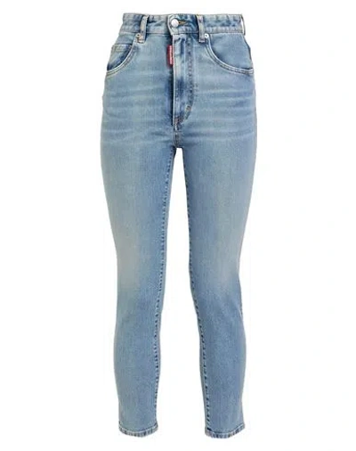Dsquared2 Woman Jeans Blue Size 2 Cotton, Elastane