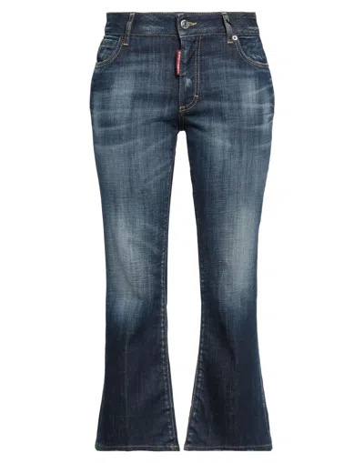 Dsquared2 Denim Cropped In Blue