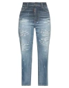 Dsquared2 Woman Jeans Blue Size 2 Cotton, Elastomultiester, Elastane In Blue