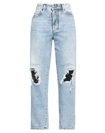 Dsquared2 Woman Denim Pants Blue Size 4 Cotton