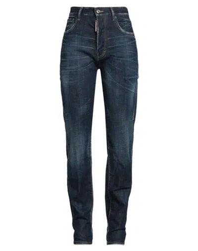 Dsquared2 Woman Jeans Blue Size 4 Cotton, Elastane