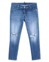 Dsquared2 Cropped Pants In Blue