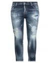 Dsquared2 Denim Cropped In Blue