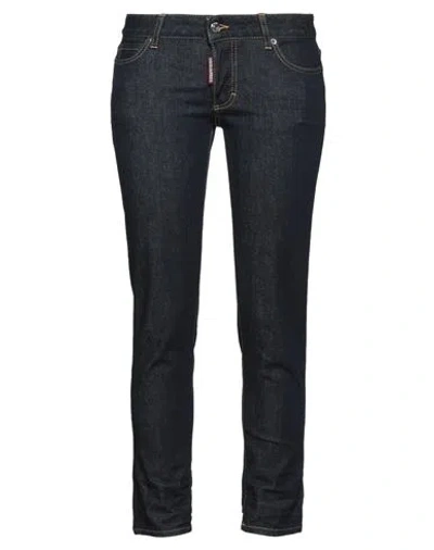 Dsquared2 Woman Jeans Blue Size 4 Cotton, Elastane