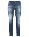 Dsquared2 Woman Jeans Blue Size 2 Cotton, Elastane In Blue