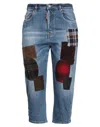 Dsquared2 Denim Cropped In Blue