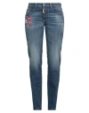 Dsquared2 Woman Jeans Blue Size 6 Cotton In Blue