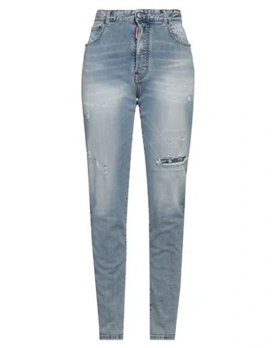 Dsquared2 Woman Jeans Blue Size 6 Cotton, Elastane