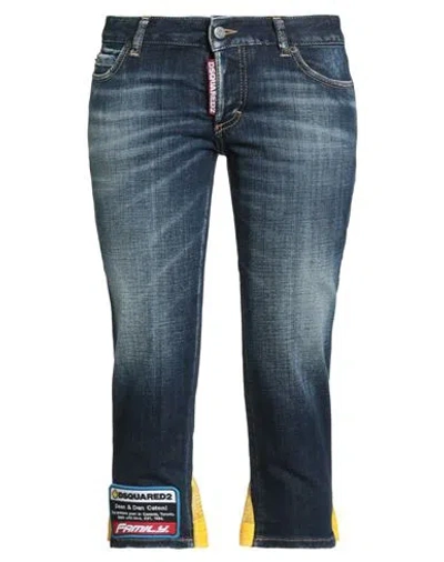 Dsquared2 Woman Jeans Blue Size 6 Cotton, Elastane
