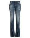 Dsquared2 Woman Jeans Blue Size 6 Cotton, Elastane In Blue