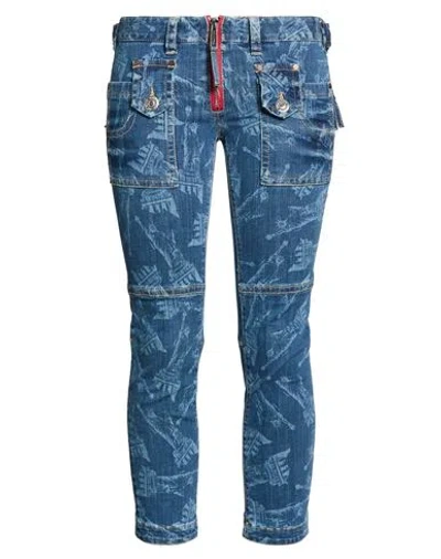 Dsquared2 Woman Jeans Blue Size 6 Cotton, Elastane