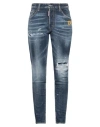 Dsquared2 Woman Jeans Blue Size 6 Cotton, Elastane In Blue