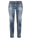 Dsquared2 Woman Jeans Blue Size 6 Cotton, Elastane In Blue