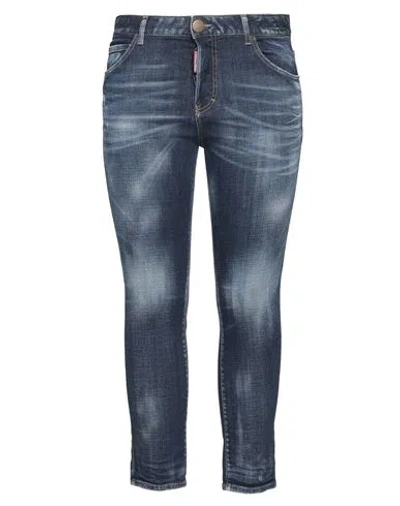 Dsquared2 Woman Jeans Blue Size 6 Cotton, Elastane