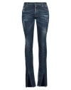 Dsquared2 Woman Jeans Blue Size 8 Cotton, Elastane In Blue