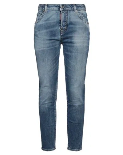 Dsquared2 Woman Jeans Blue Size 6 Cotton, Elastane