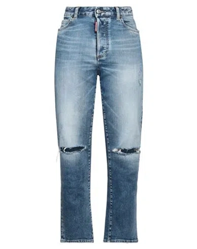 Dsquared2 Woman Jeans Blue Size 2 Cotton, Elastane