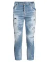 Dsquared2 Denim Cropped In Blue