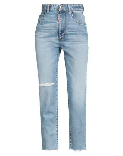Dsquared2 Woman Jeans Blue Size 6 Cotton, Elastomultiester, Elastane