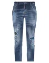 Dsquared2 Denim Cropped In Blue