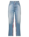 Dsquared2 Woman Jeans Blue Size 6 Cotton, Elastomultiester, Elastane, Synthetic Fibers, Calfskin In Blue